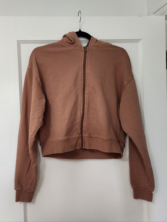 SKIMS Tops - SKIMS pink zip up hoodie size medium
